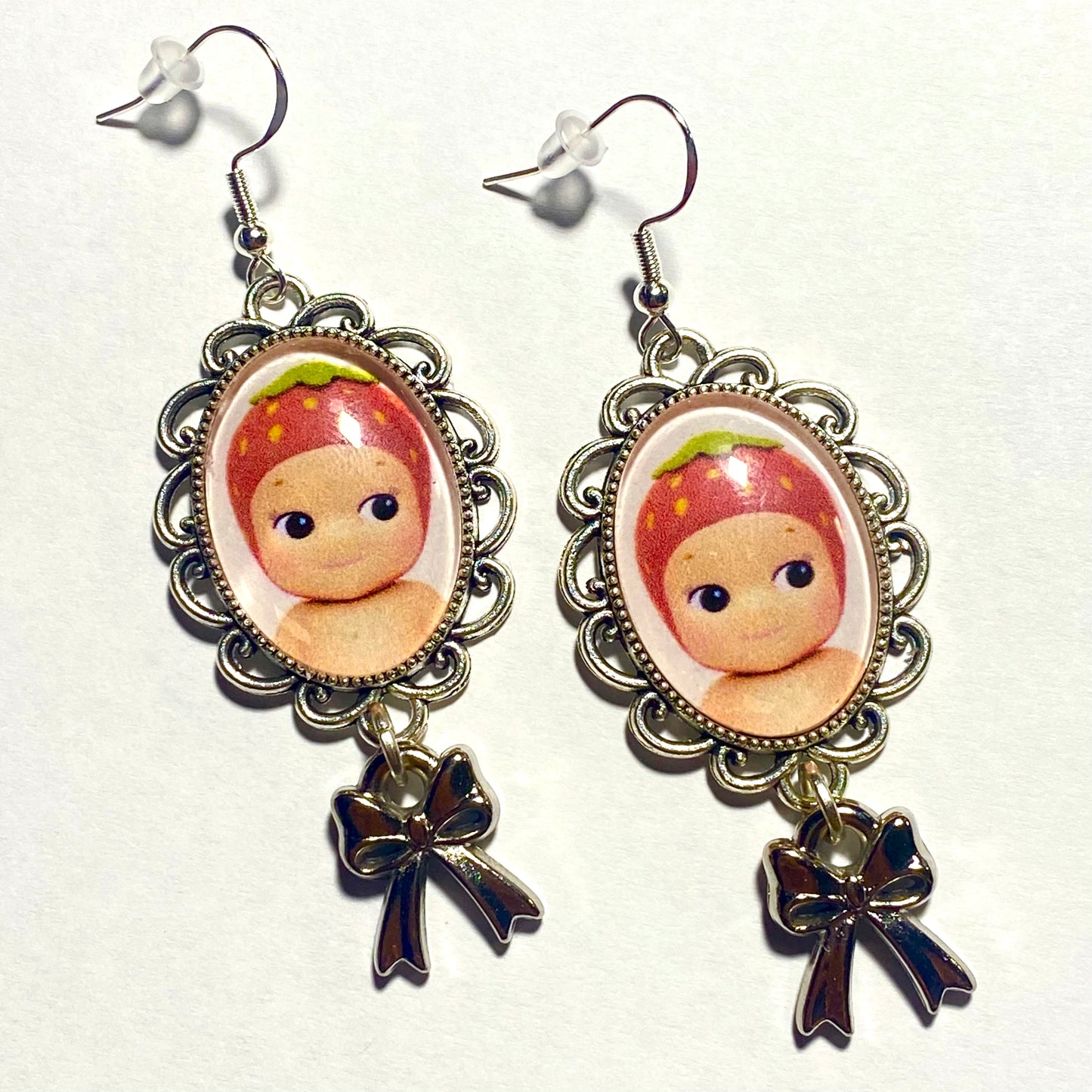 Strawberry Sonny Angel Earrings