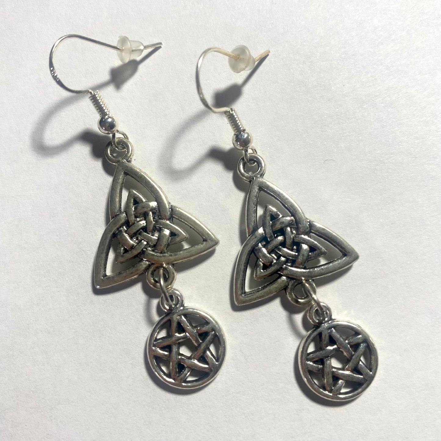 Triquetra + Pentacle Earrings