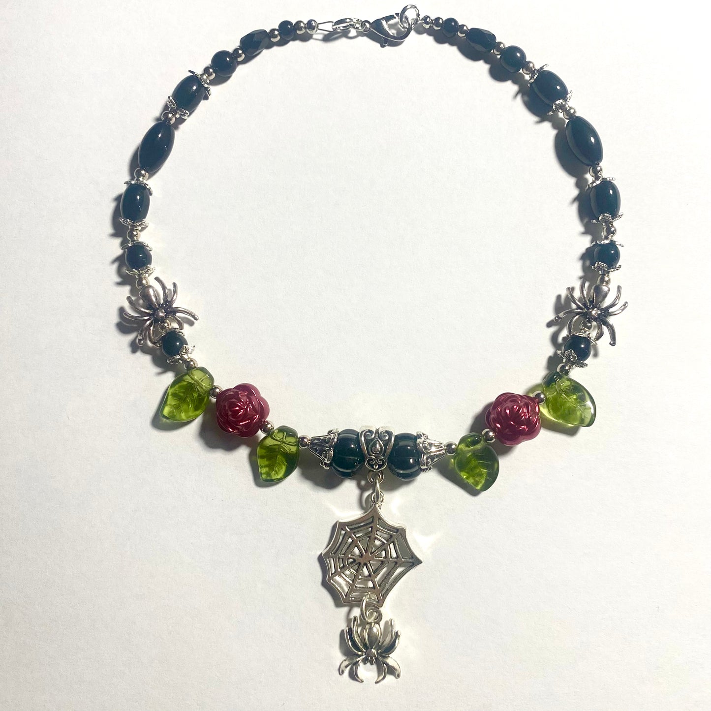 Spiders ‘N Roses Choker