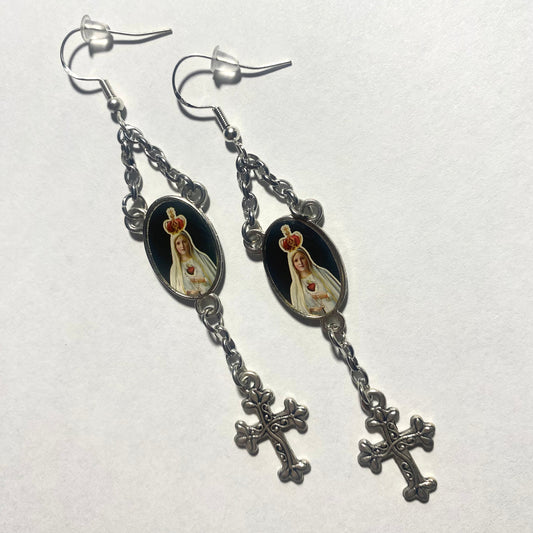 Rosary Earrings